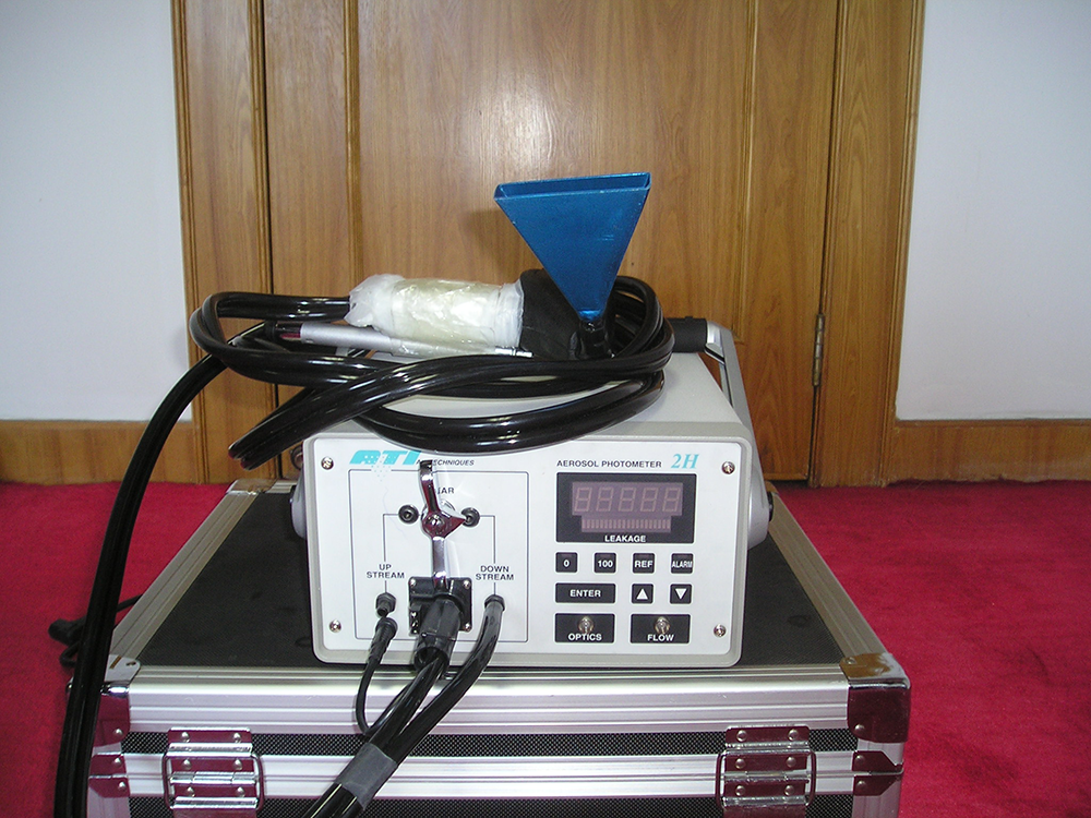 kiểm tra nồng độ dòng xuống aerosol photometer3.png down stream concentration test aerosol photometer3.png